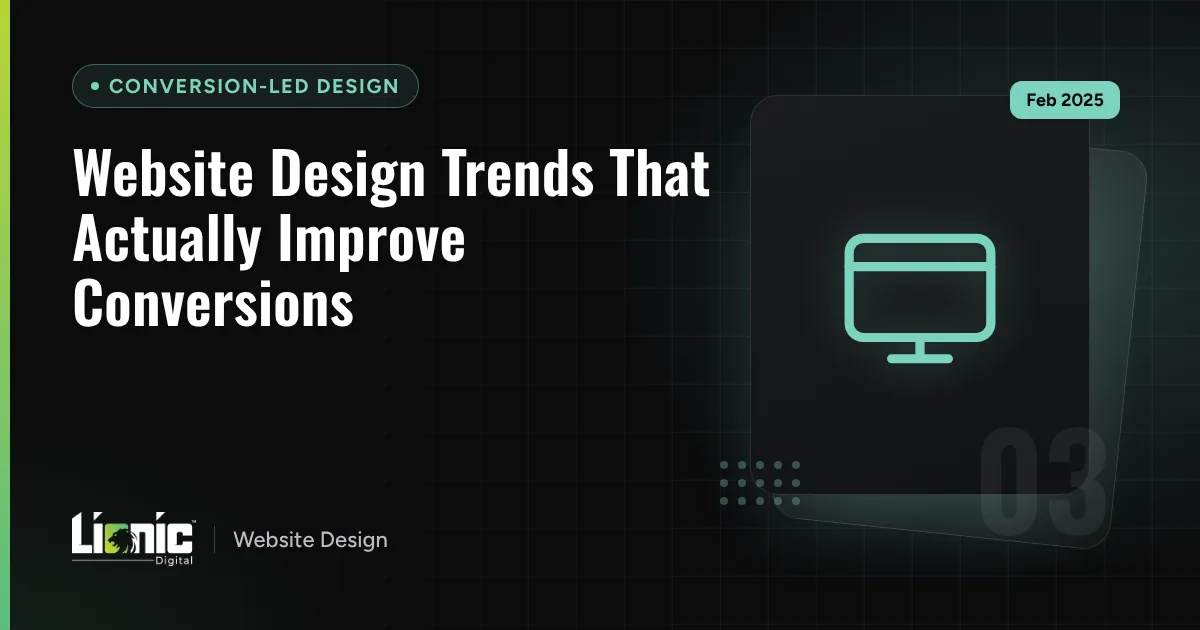 Website Design Trends That Actually Improve Conversions — Conversion-Led Design