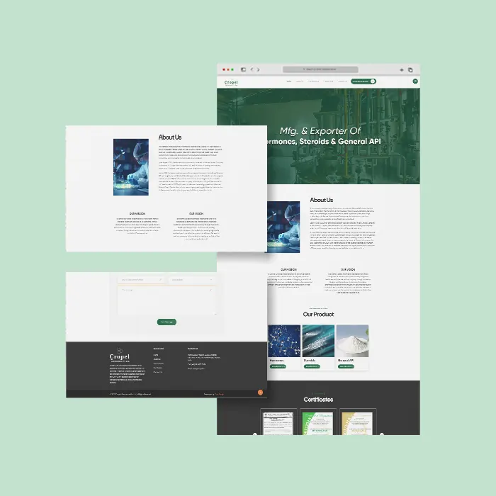Cropel Lifesciences website designed by Lionic Digital