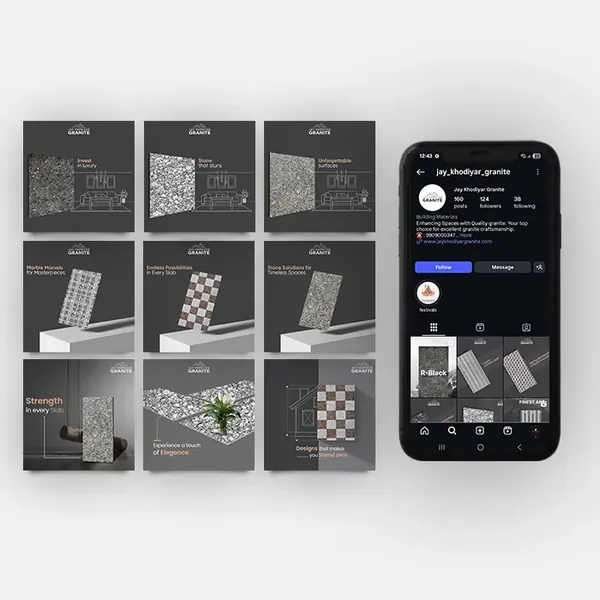 Tiles & surfaces feed — Social media by Lionic Digital