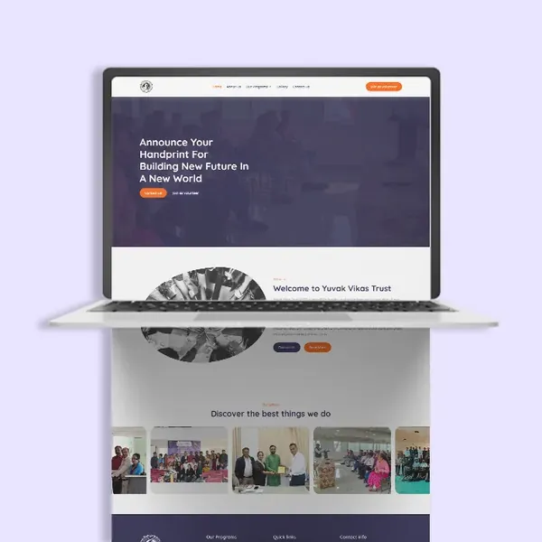 Yuvak Vikas Trust — Website by Lionic Digital